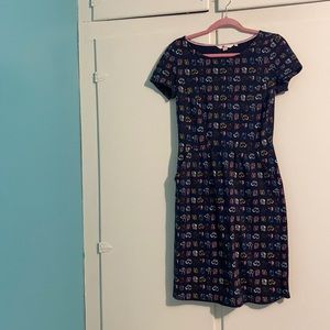 Boden Phoebe Dress Dog Print